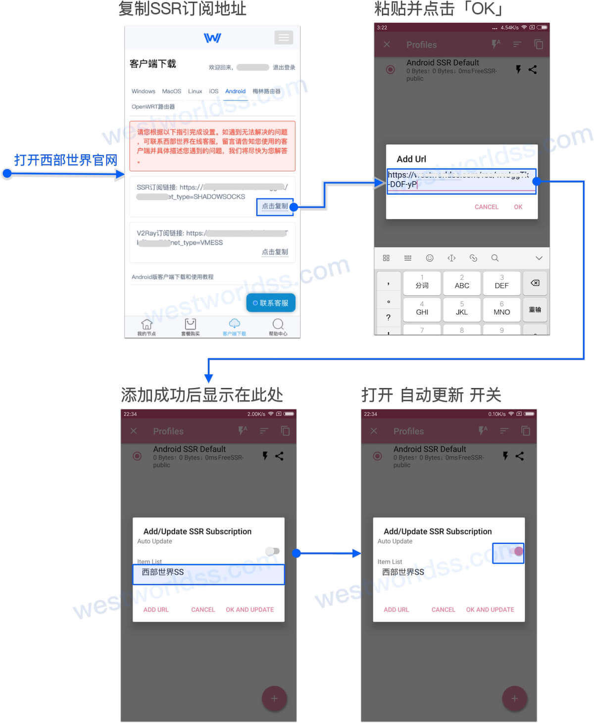 安卓代理app客户端教程,支持ssr、、。西部世界